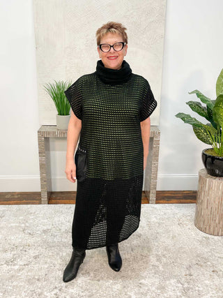 Link Bomu Tunic, Black/Green - Statement Boutique