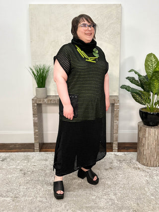 Link Bomu Tunic, Black/Green - Statement Boutique