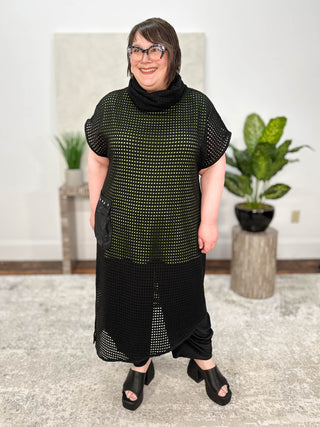 Link Bomu Tunic, Black/Green - Statement Boutique