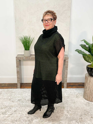 Link Bomu Tunic, Black/Green - Statement Boutique