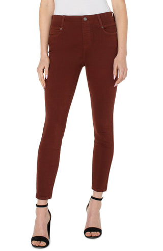 Liverpool Los Angeles Gia Glider Ankle Skinny, Raisin - Statement Boutique