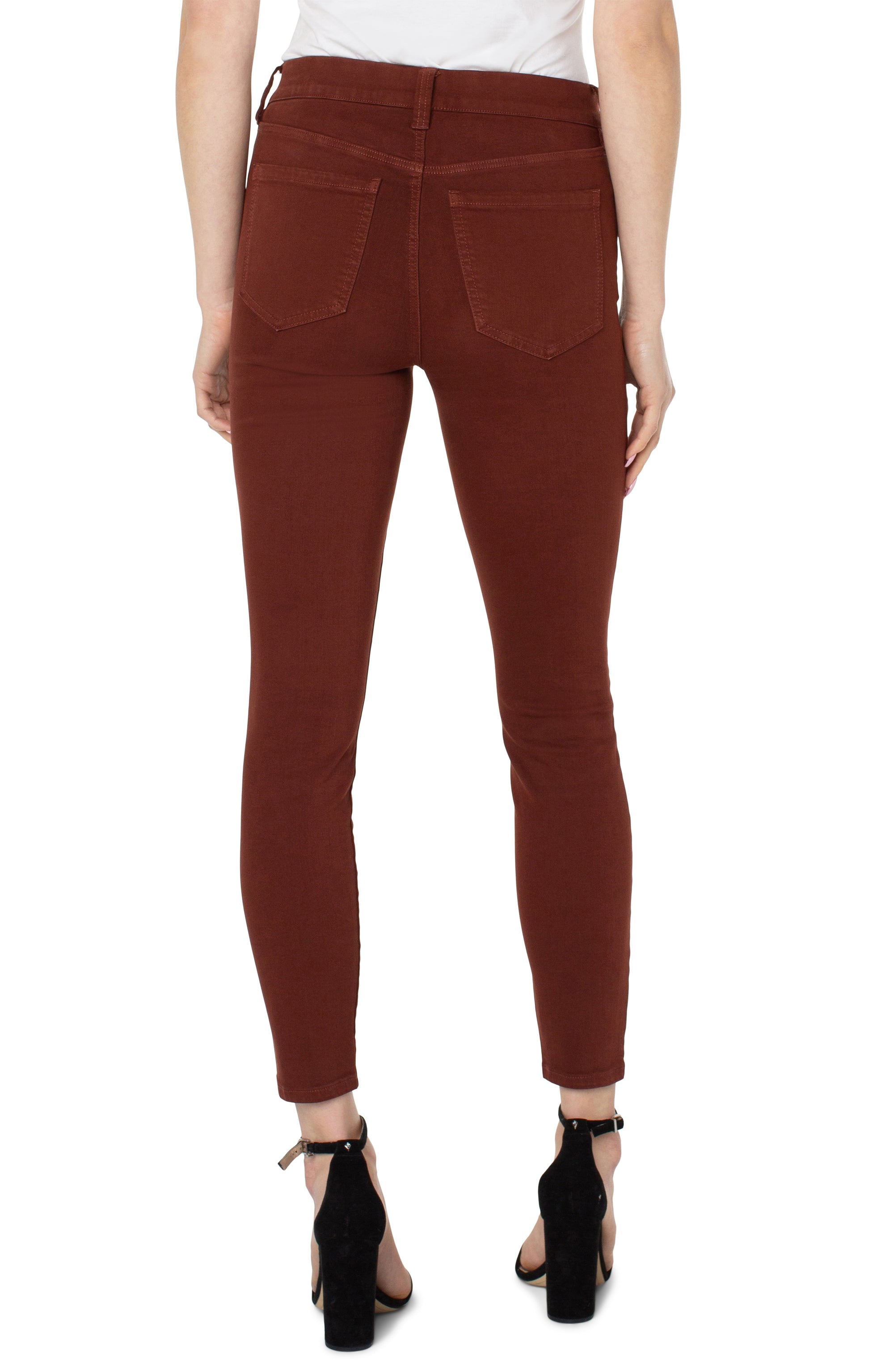 Liverpool Los Angeles Gia Glider Ankle Skinny, Raisin - Statement Boutique
