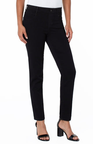 Liverpool Los Angeles Gia Glider Slim 29", Overdye Black - Statement Boutique