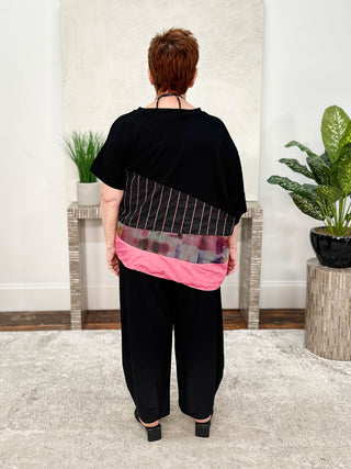 Luukaa Glow Asymmetric Top, Pink - Statement Boutique