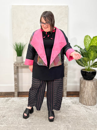 Luukaa Glow Reversible Jacket, Pink - Statement Boutique