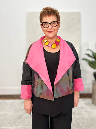 Luukaa Glow Reversible Jacket, Pink - Statement Boutique