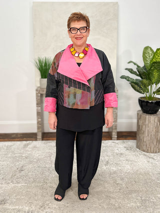 Luukaa Glow Reversible Jacket, Pink - Statement Boutique