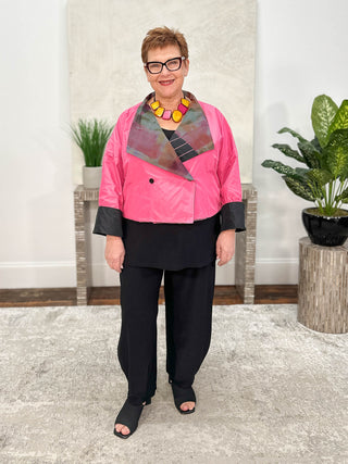 Luukaa Glow Reversible Jacket, Pink - Statement Boutique