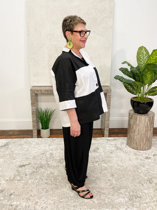 Luukaa Harmony Jacket, Black/White - Statement Boutique