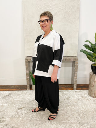 Luukaa Harmony Jacket, Black/White - Statement Boutique