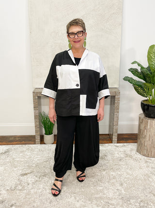 Luukaa Harmony Jacket, Black/White - Statement Boutique