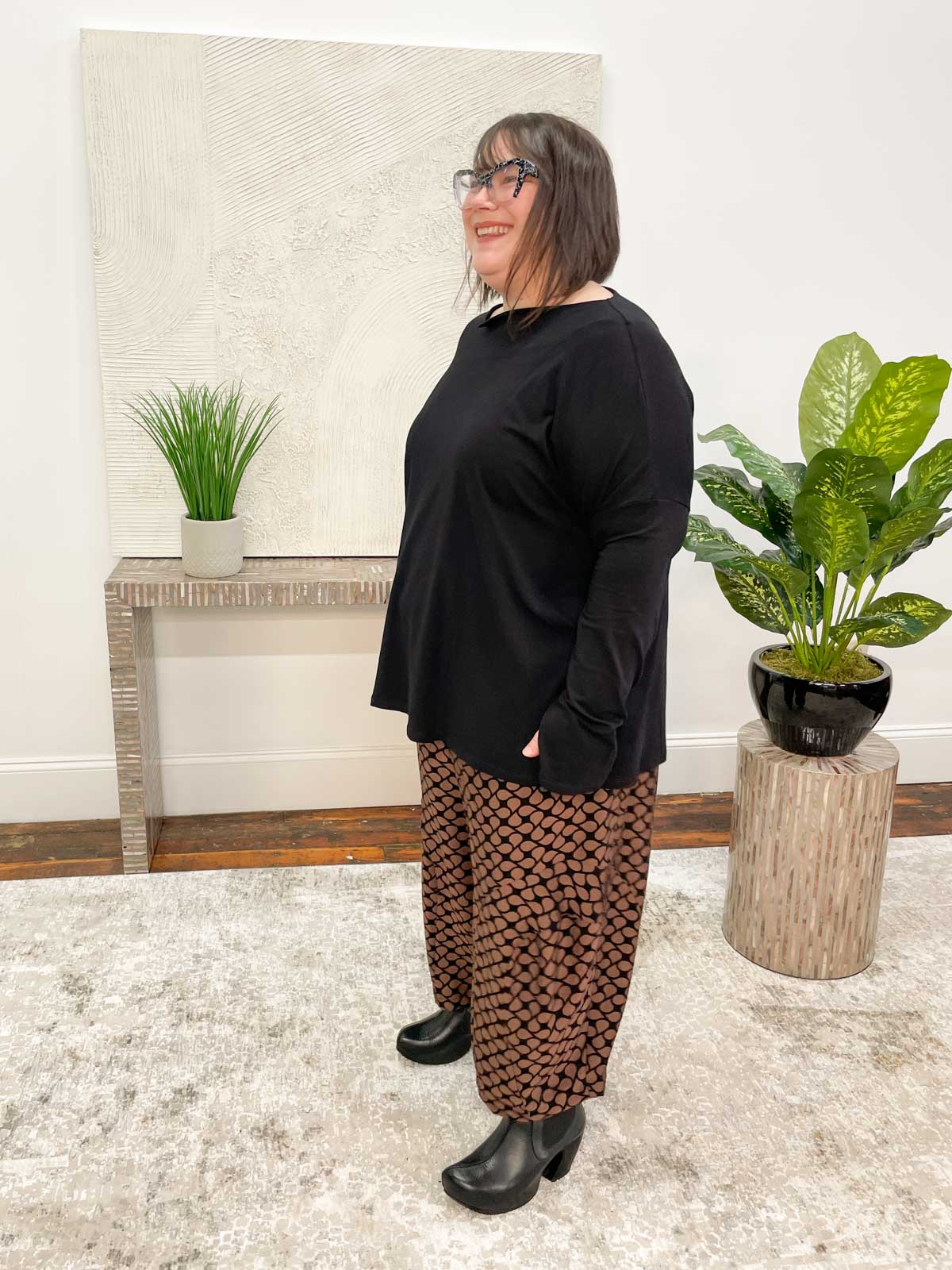 Luukaa Basics Boxy Top, Black - Statement Boutique