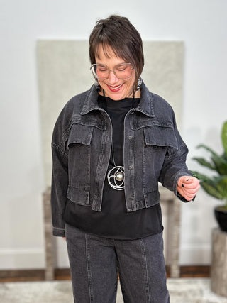 Grafit Sasha Denim Jacket, Black