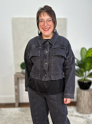 Grafit Sasha Denim Jacket, Black