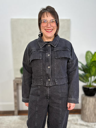 Grafit Sasha Denim Jacket, Black