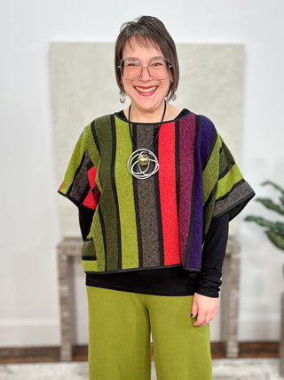 Inka Lucia Top, Colorful Striped