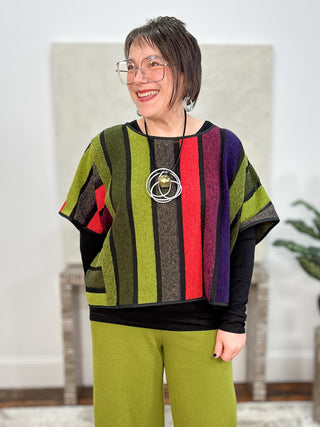 Inka Lucia Top, Colorful Striped