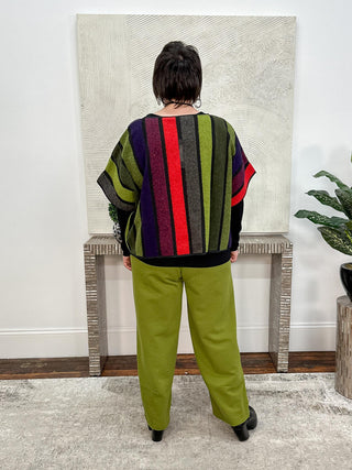Inka Lucia Top, Colorful Striped