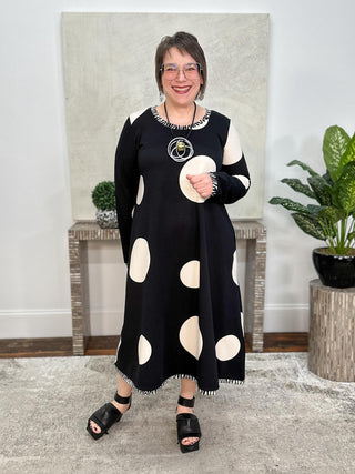 OpArt Sofia Dress, Polka Dots