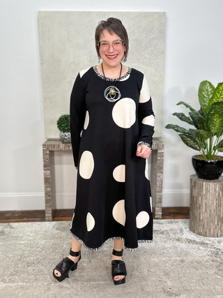 OpArt Sofia Dress, Polka Dots