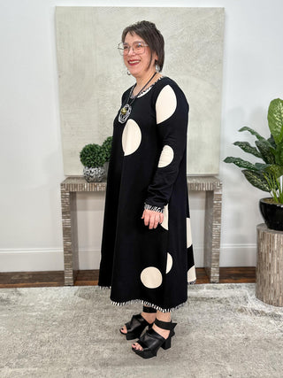 OpArt Sofia Dress, Polka Dots