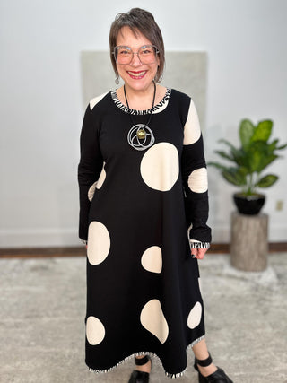 OpArt Sofia Dress, Polka Dots