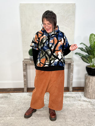 Silva Eleanor Top, Earth Print