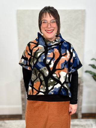 Silva Eleanor Top, Earth Print