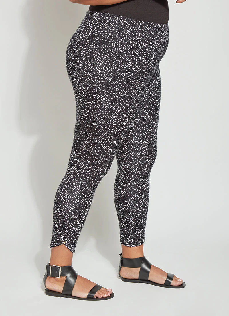 Lysse Jasmyne Crop Pattern Legging, Fizz Dot Black - Statement Boutique