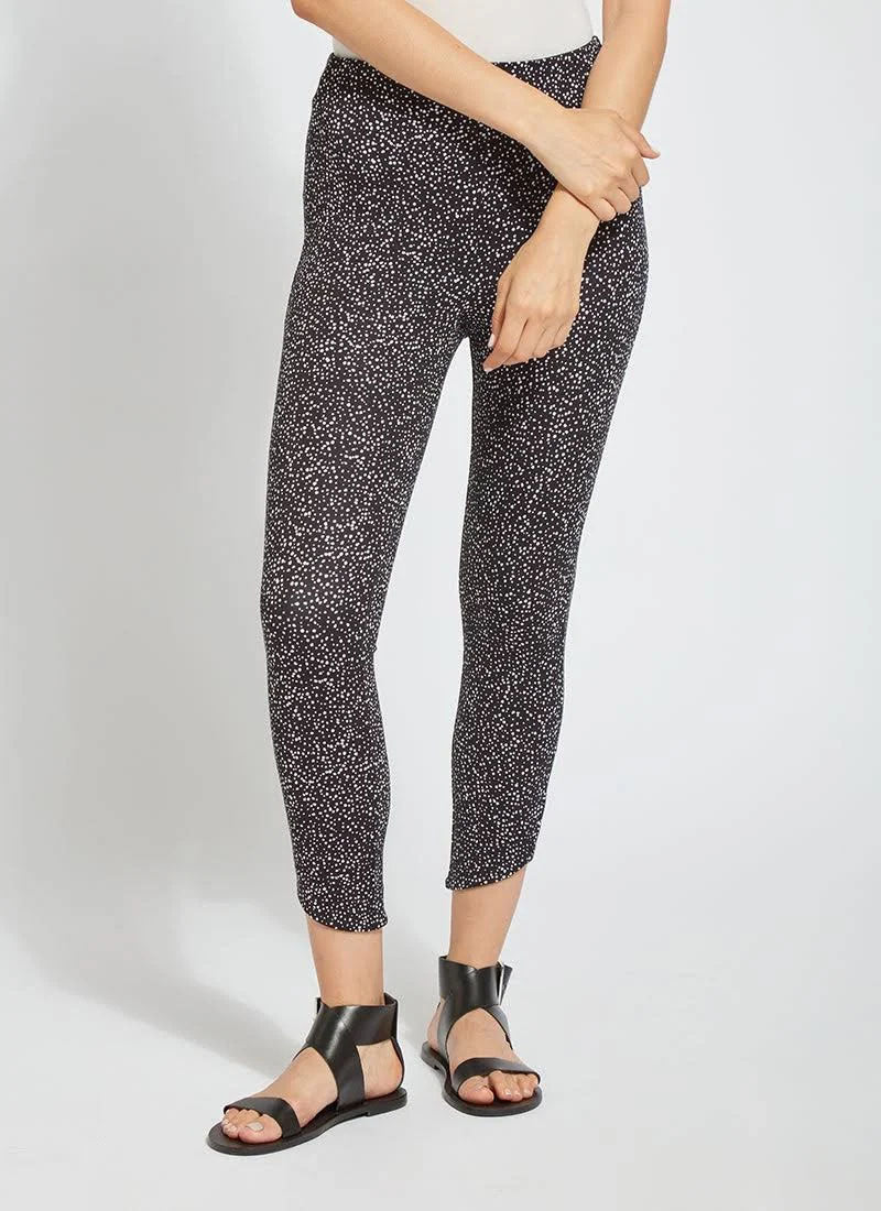 Lyssé Jasmyne Crop Pattern Legging, Fizz Dot Black - Statement Boutique