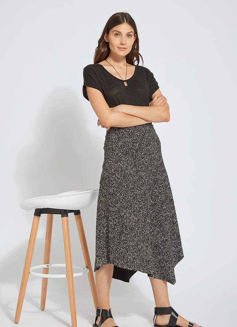 Lysse Nura Printed Skirt, Fizz Dot Black - Statement Boutique