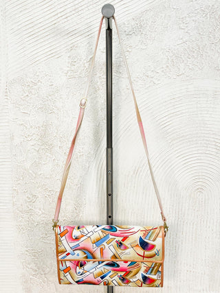 Magnifique Large Convertible Clutch, Multi Abstract - Statement Boutique