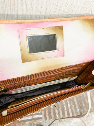 Magnifique Large Convertible Clutch, Multi Abstract - Statement Boutique