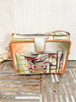 Magnifique Organizer Crossbody, Cubic Art - Statement Boutique