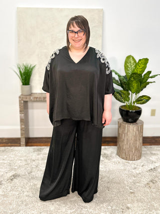 Mat Wide Leg Pant, Black - Statement Boutique