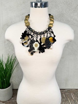 Michaela Malin Clyde Necklace, Gold - Statement Boutique