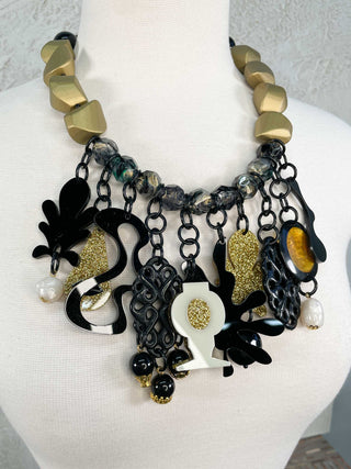 Michaela Malin Clyde Necklace, Gold - Statement Boutique