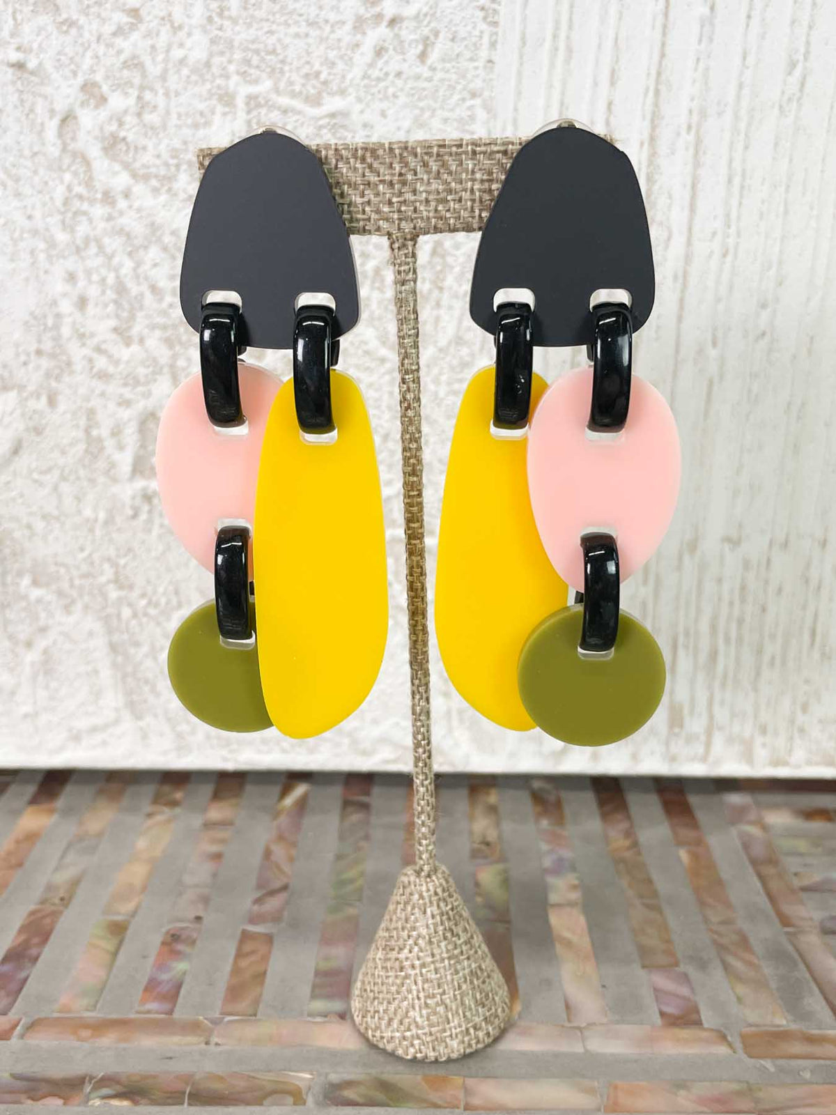 Michaela Malin Trio Clip On Earrings, Delta - Statement Boutique