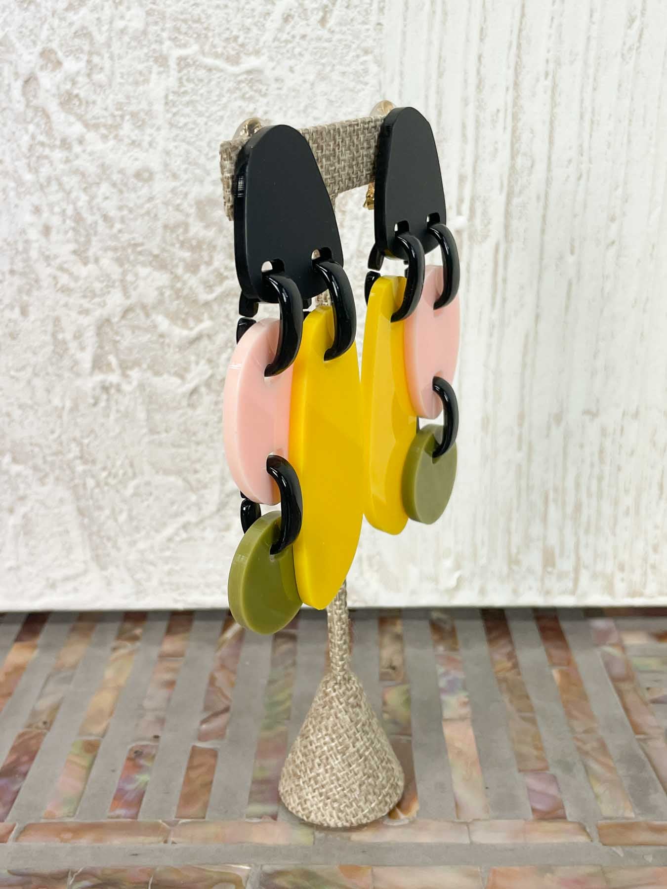 Michaela Malin Trio Clip On Earrings, Delta - Statement Boutique