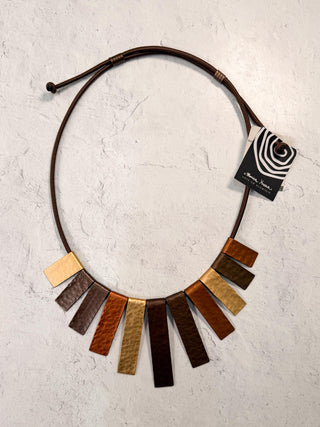 Adelaide Necklace, Brown Combo