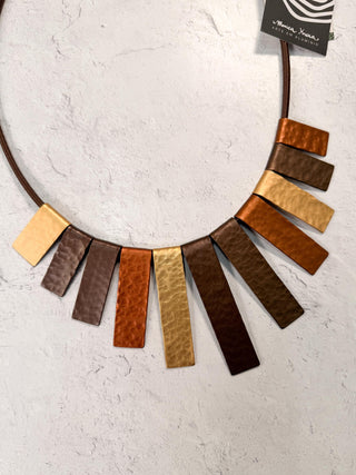Adelaide Necklace, Brown Combo