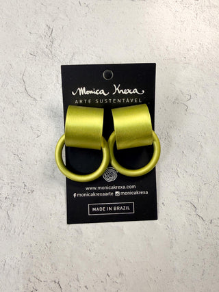 Argos Post Drop Earrings, Chartreuse