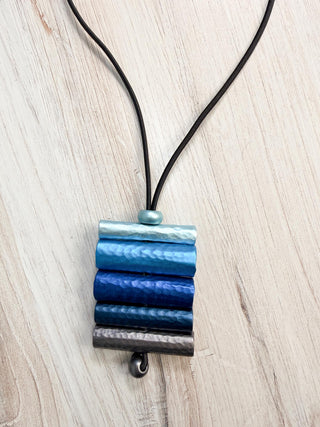 Monica Krexa Florence Pendant Necklace, Blue Combo - Statement Boutique