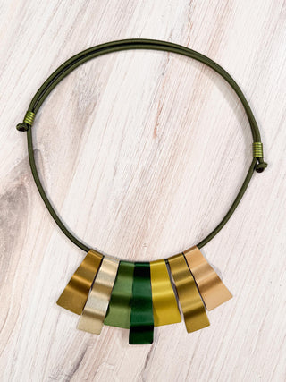 Monica Krexa Fabrizia Necklace, Green Combo - Statement Boutique