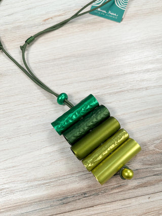 Monica Krexa Florence Pendant Necklace, Green Combo - Statement Boutique