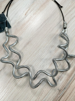 Monica Krexa Geneva Necklace, Silver - Statement Boutique