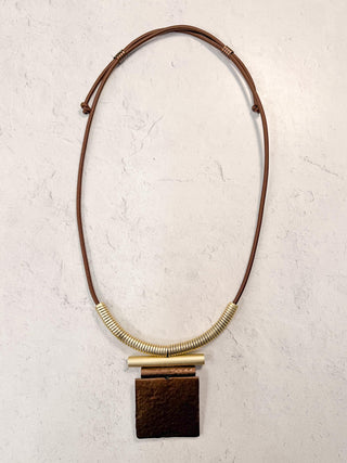 Madrid Necklace, Brown Combo