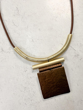 Madrid Necklace, Brown Combo