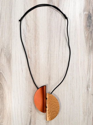 Monica Krexa Melbourne Necklace, Copper Brown/Rose Gold - Statement Boutique