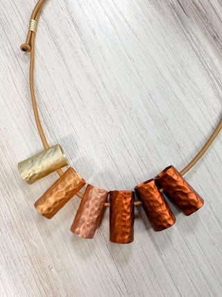 Monica Krexa Milano Necklace, Copper Combo - Statement Boutique